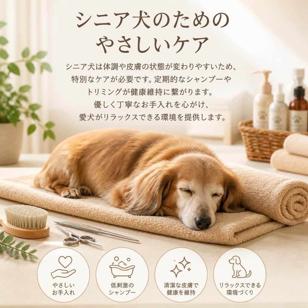 シニア犬のお手入れのポイント