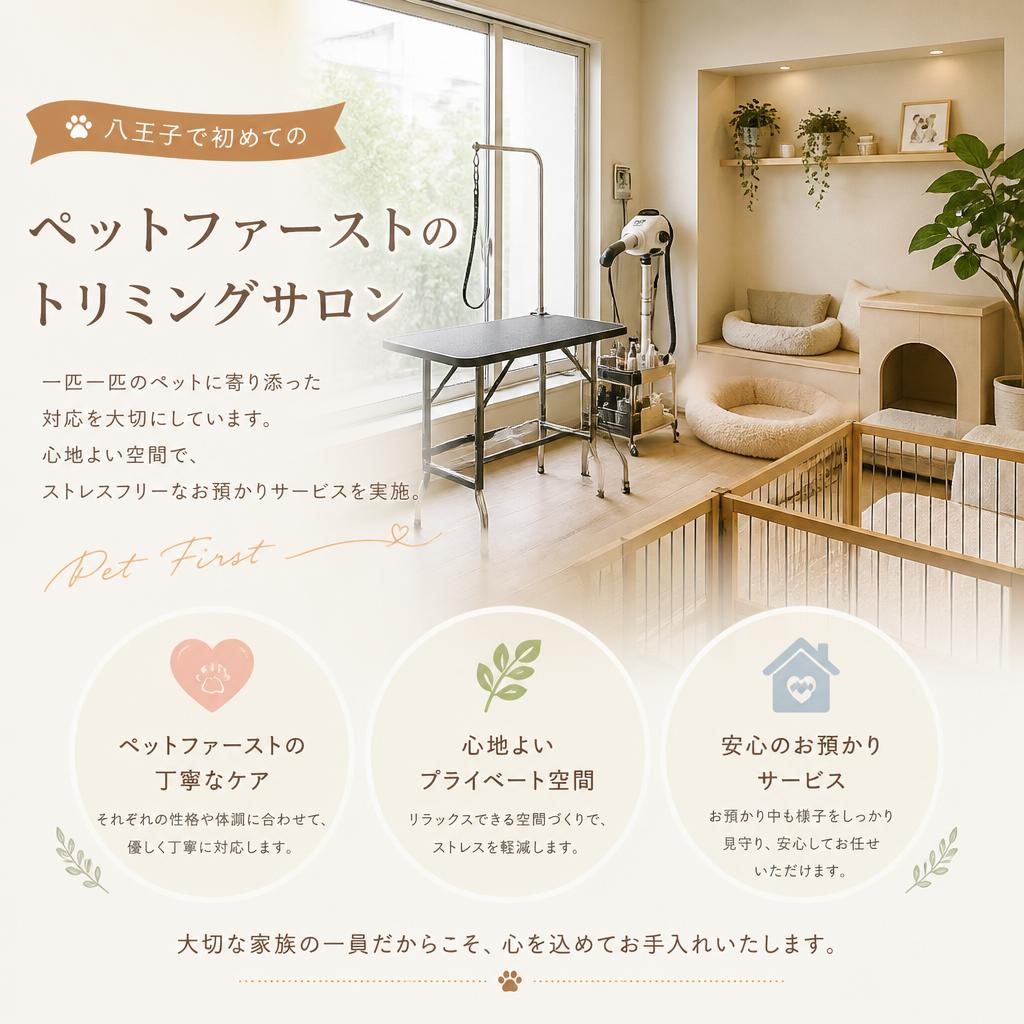 八王子エリア初のペットファーストサービス