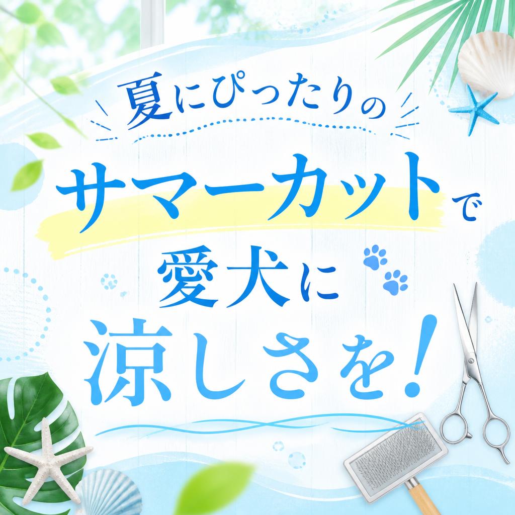 「夏にぴったりのサマーカットで愛犬に涼しさを！」