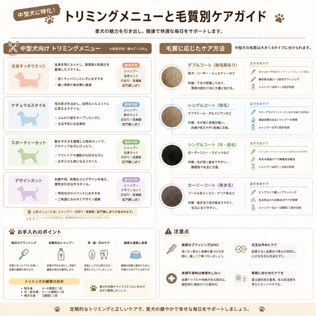 中型犬の特別ケア