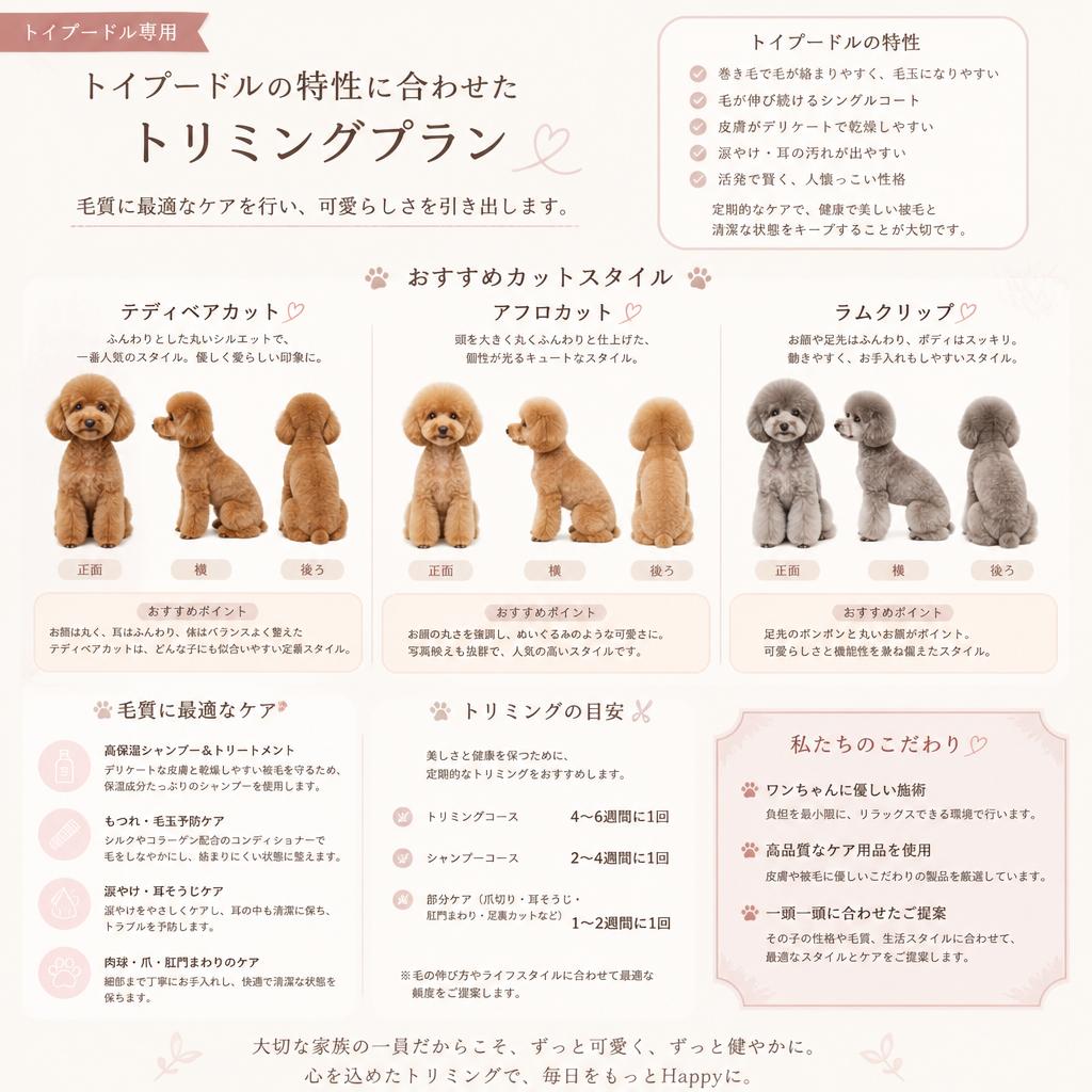 トイプードル専用ケア