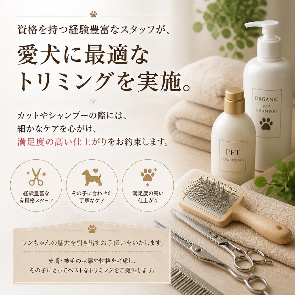 プロのトリマーが担当