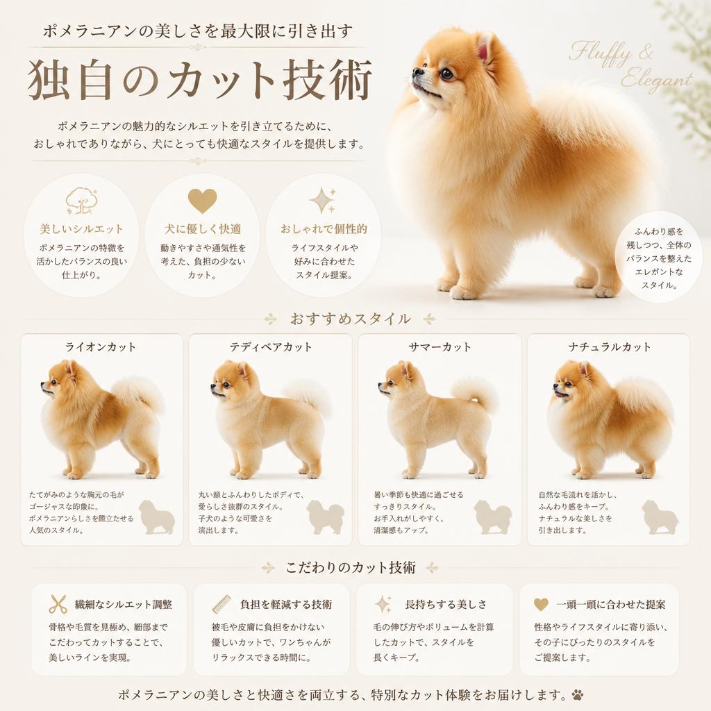 美しいシルエットを実現するカット技術