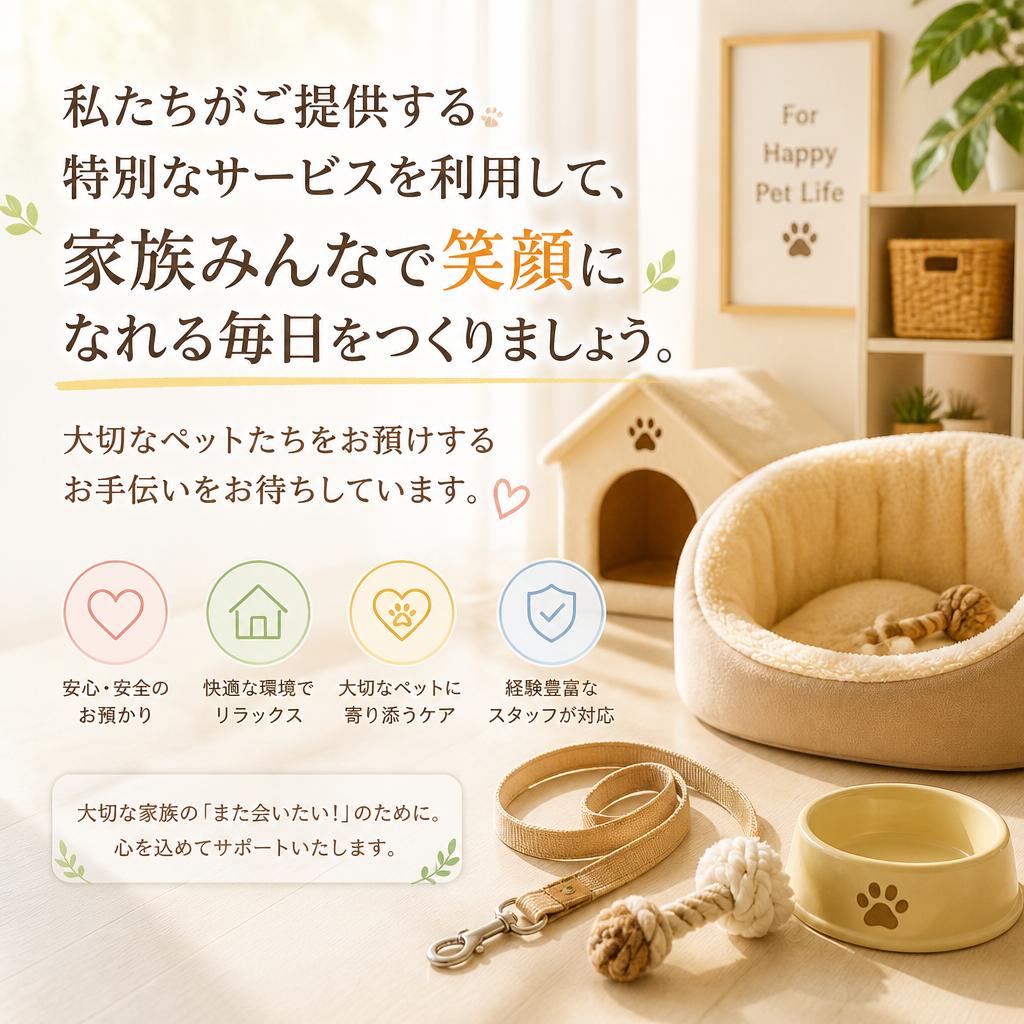 笑顔あふれるペットライフを応援します！