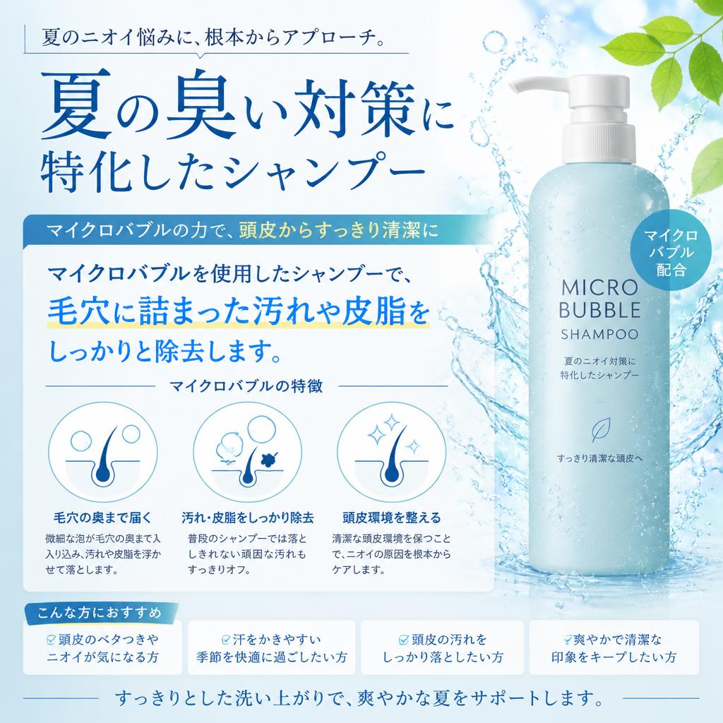 特別なシャンプーで臭い対策