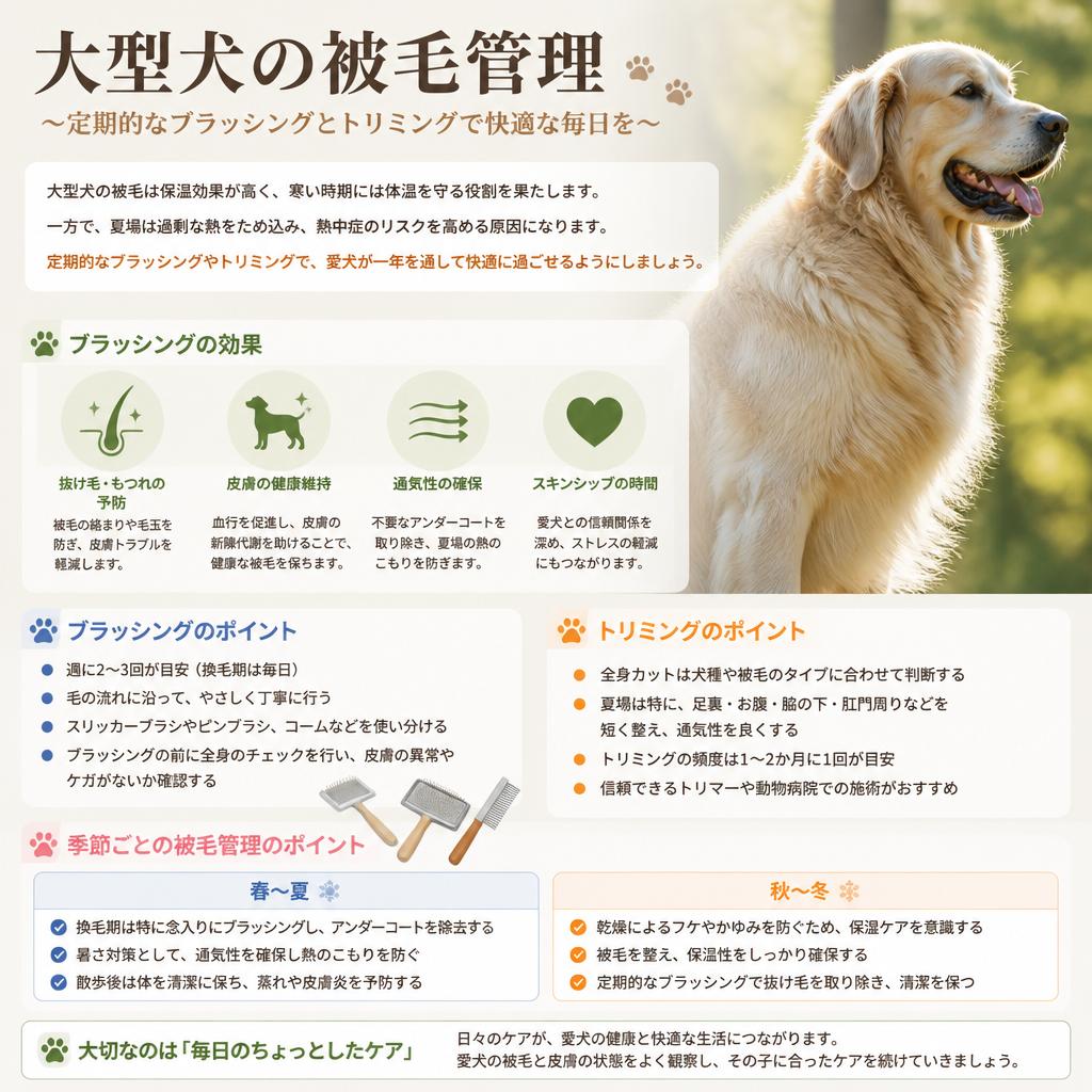 毛のお手入れの重要性