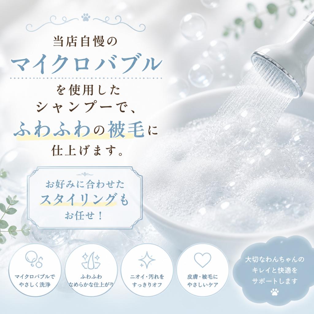 シャンプーとスタイリング