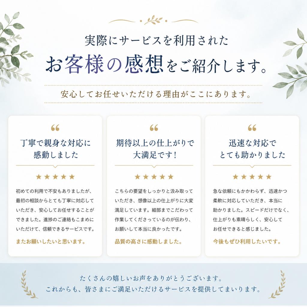 お客様の声