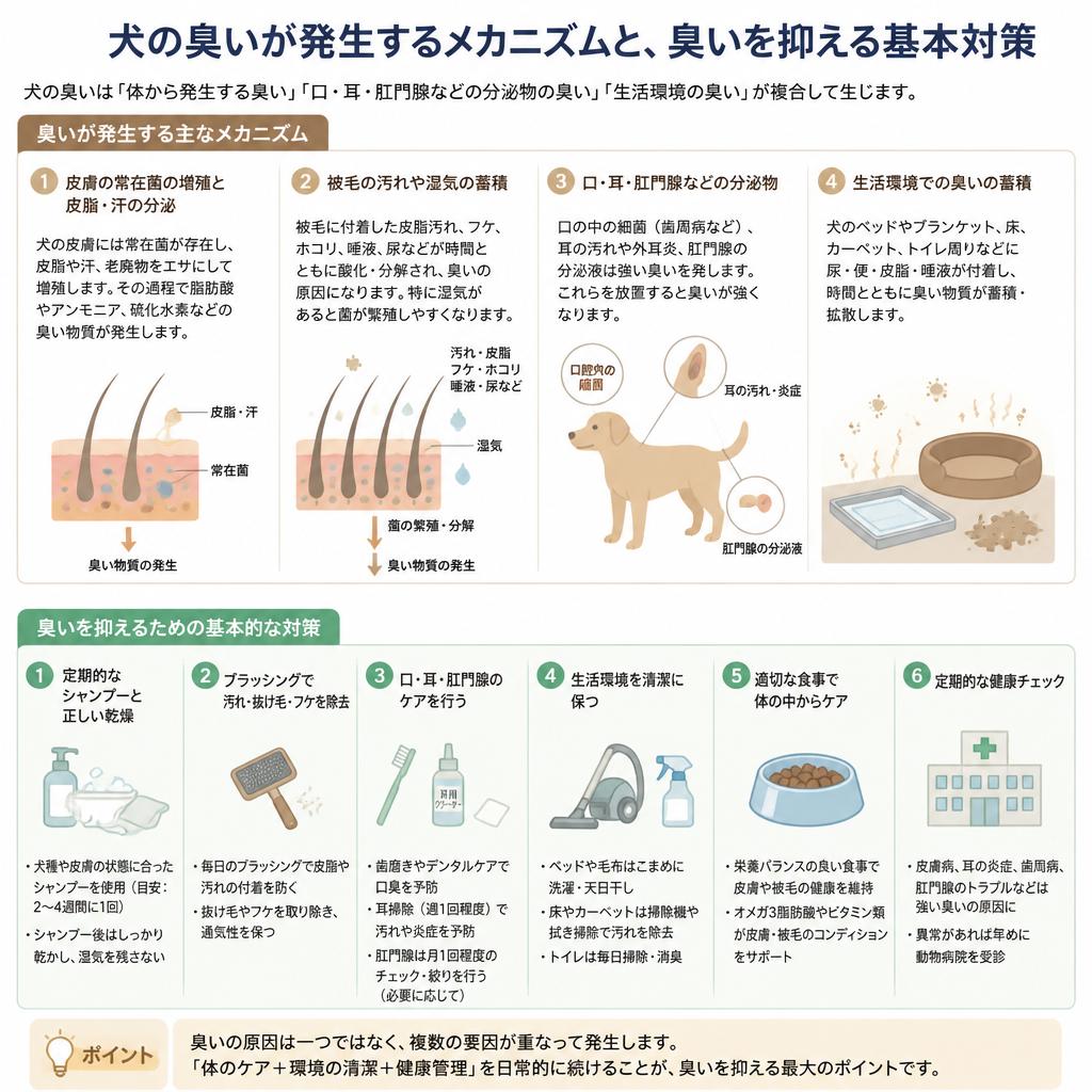 犬の臭いの原因とその改善方法