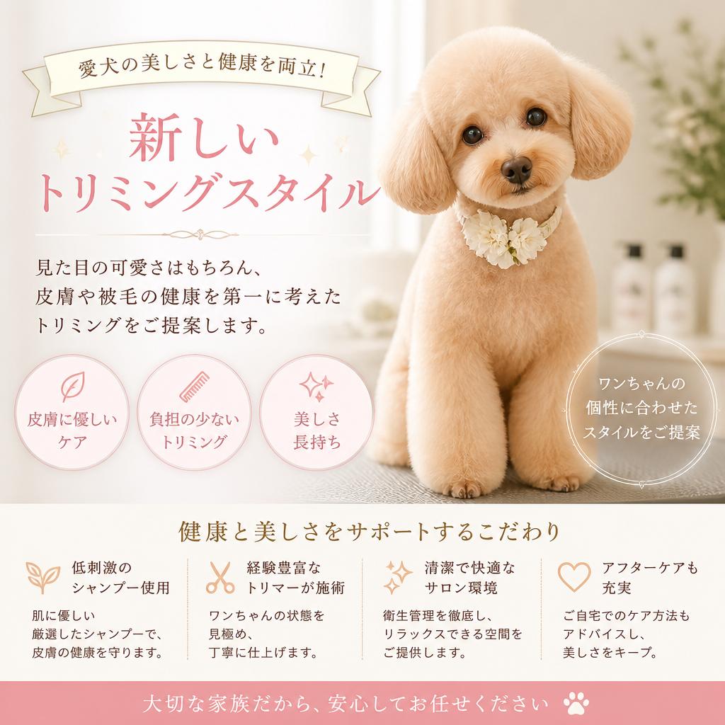 愛犬の美しさと健康を両立！新しいトリミングスタイル