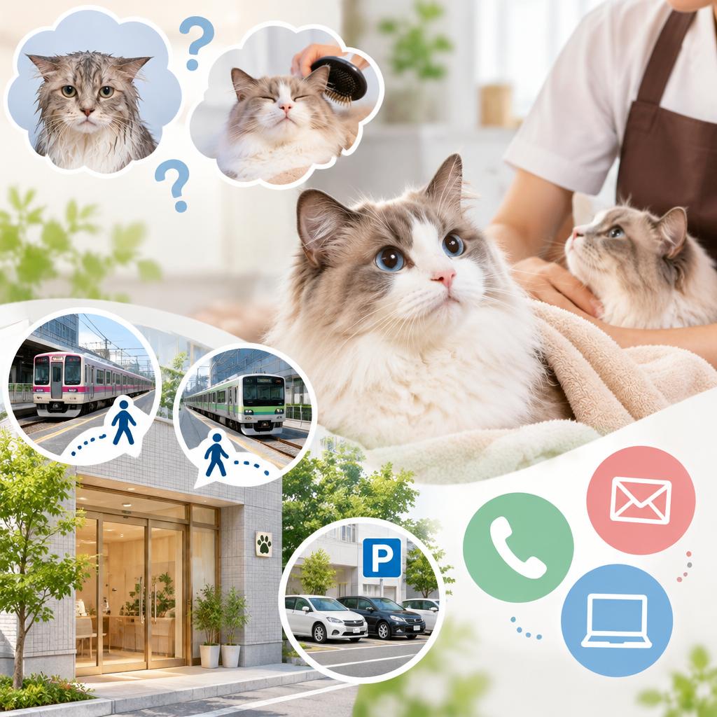 「うちの猫は洗ったほうがいい？」迷ったら気軽にご相談ください
